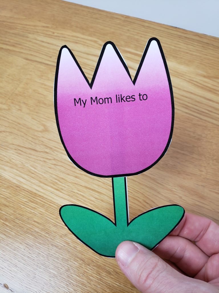 the front of a flower after getting it taped together