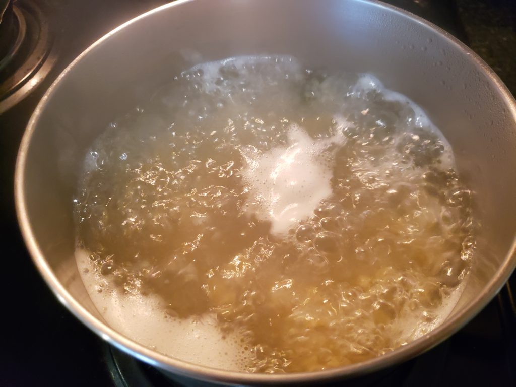 pasta boiling