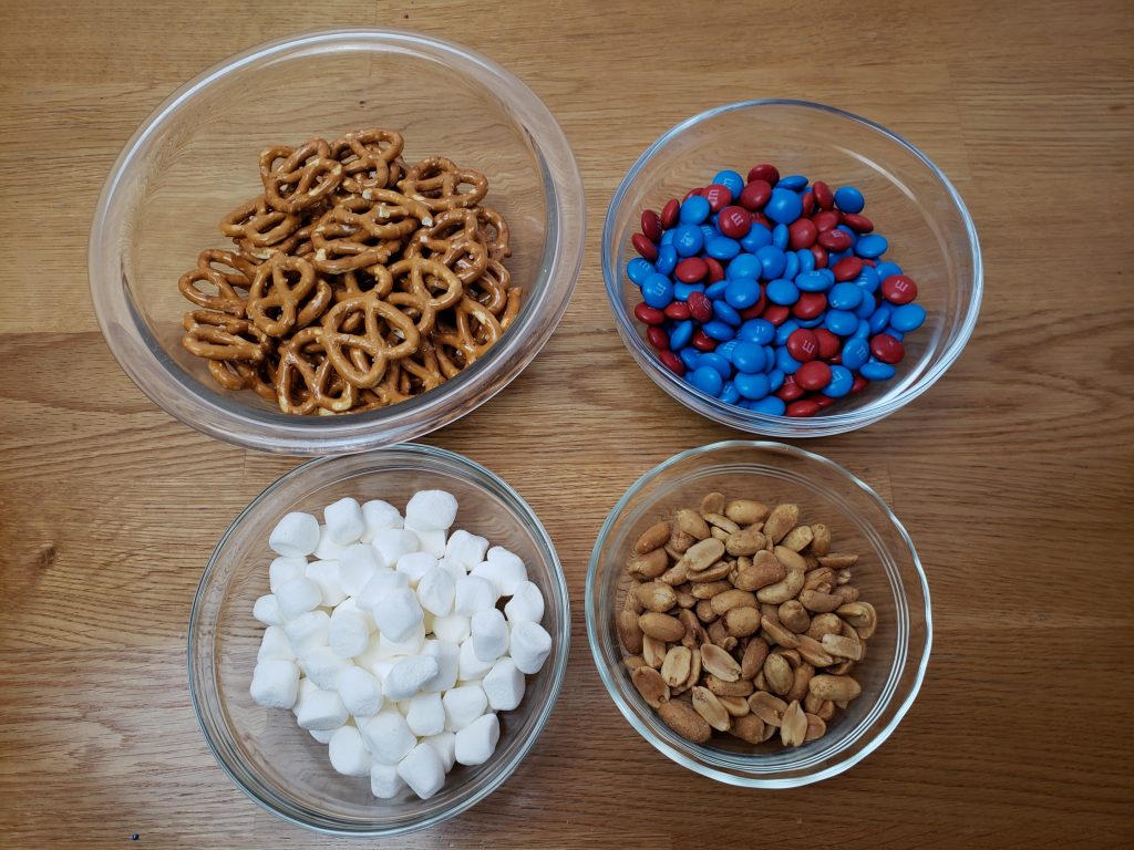 ingredients for patriotic trail mix