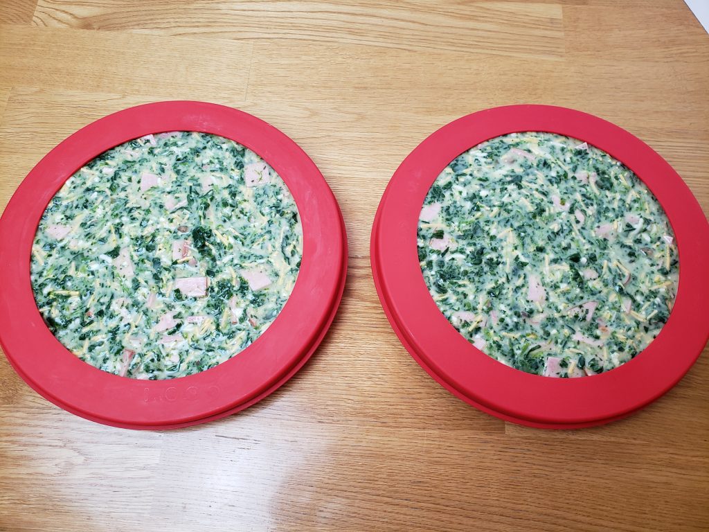 2 Spinach Ham Quiche