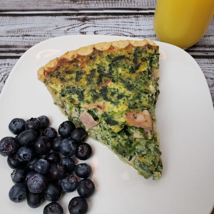 Spinach Ham Quiche