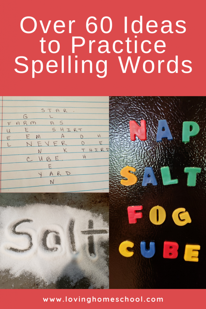 Ideas to Practice Spelling Words