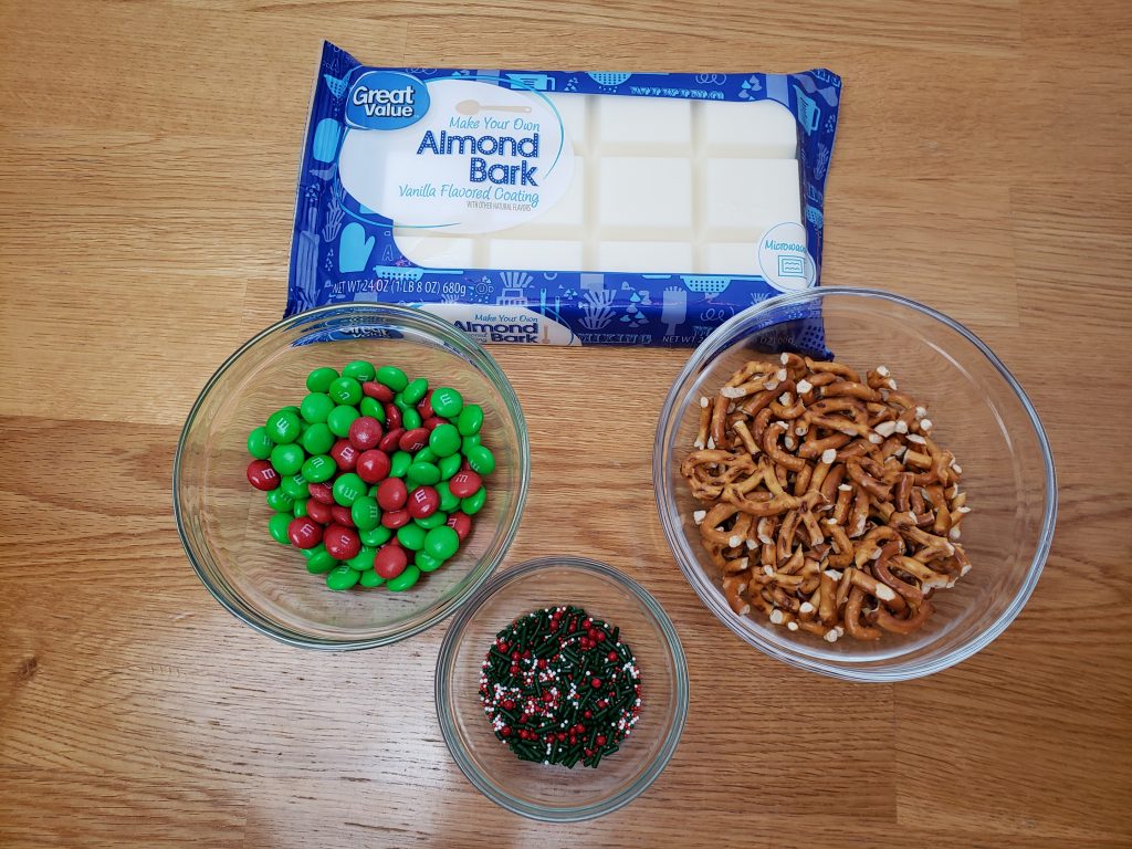 Ingredients for Easy Christmas Bark