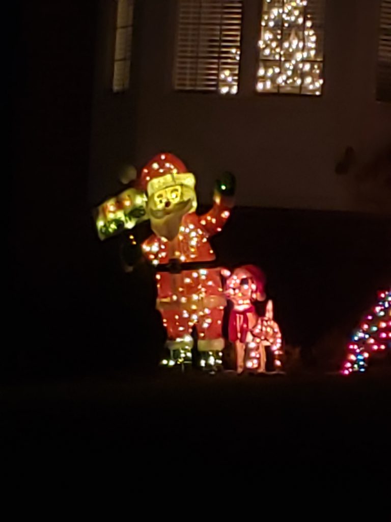 Christmas Lights santa