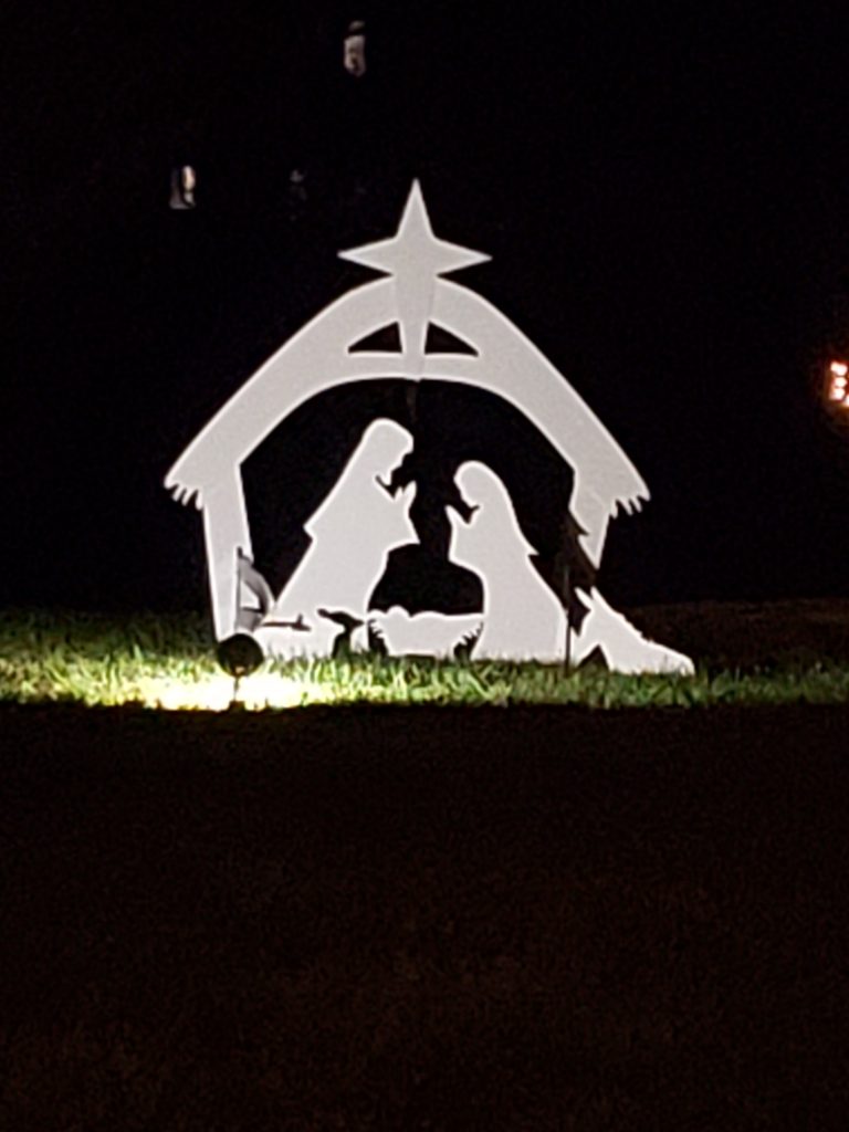 Christmas Lights manger