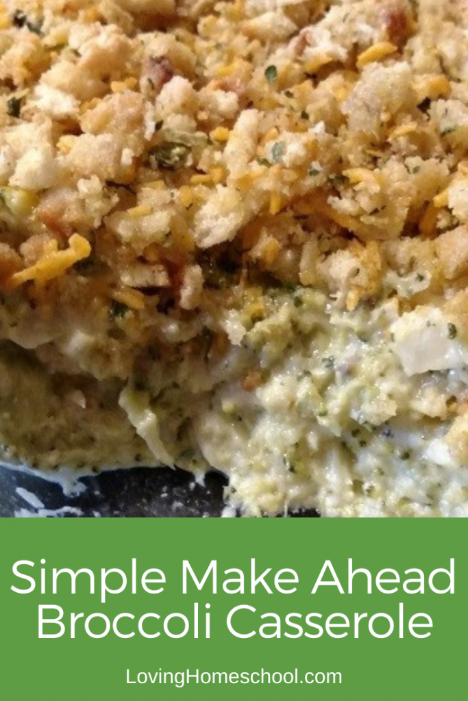 Simple Make Ahead Broccoli Casserole