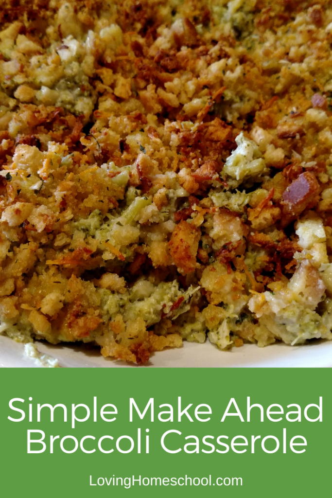 Simple Make Ahead Broccoli Casserole