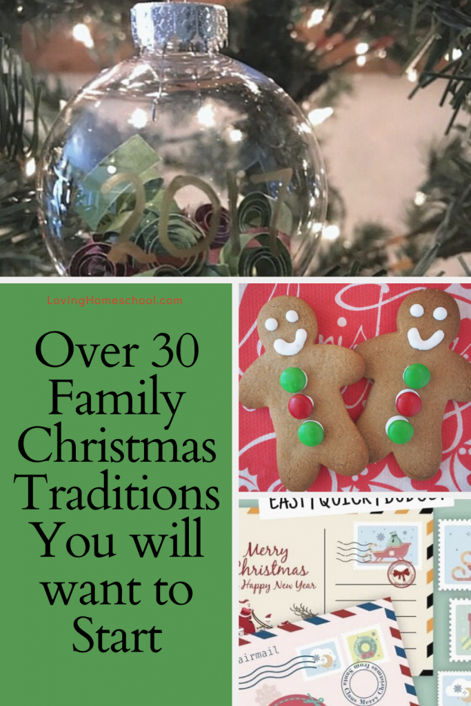 Family Christmas Traditions collage