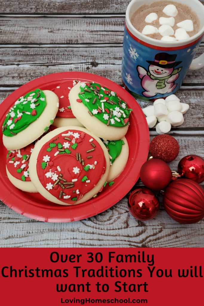 plate of Christmas cookies and hot chocolate