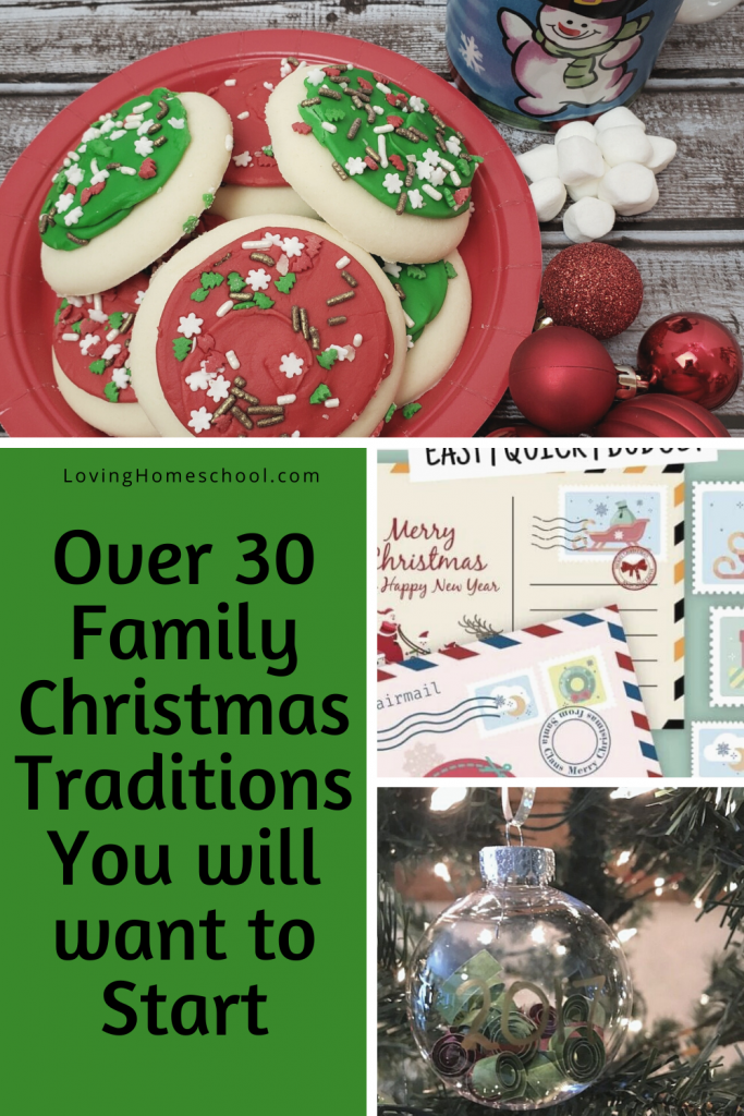 Family Christmas Traditions collage