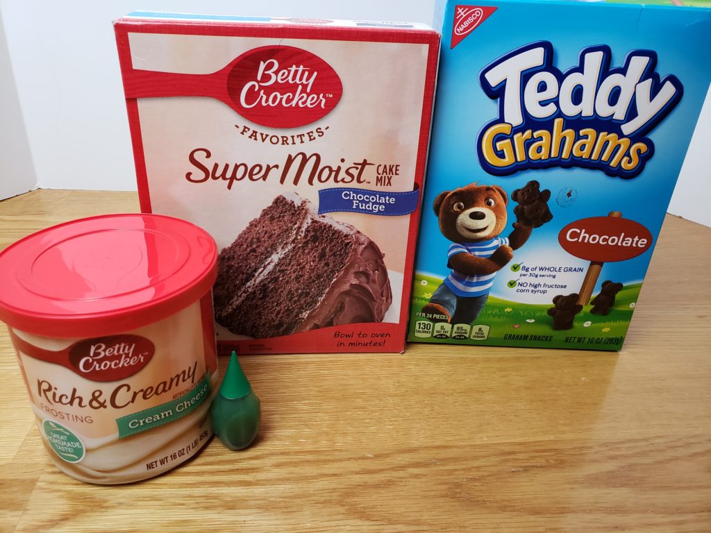 ingredients for Groundhog Day Shadow Cupcakes