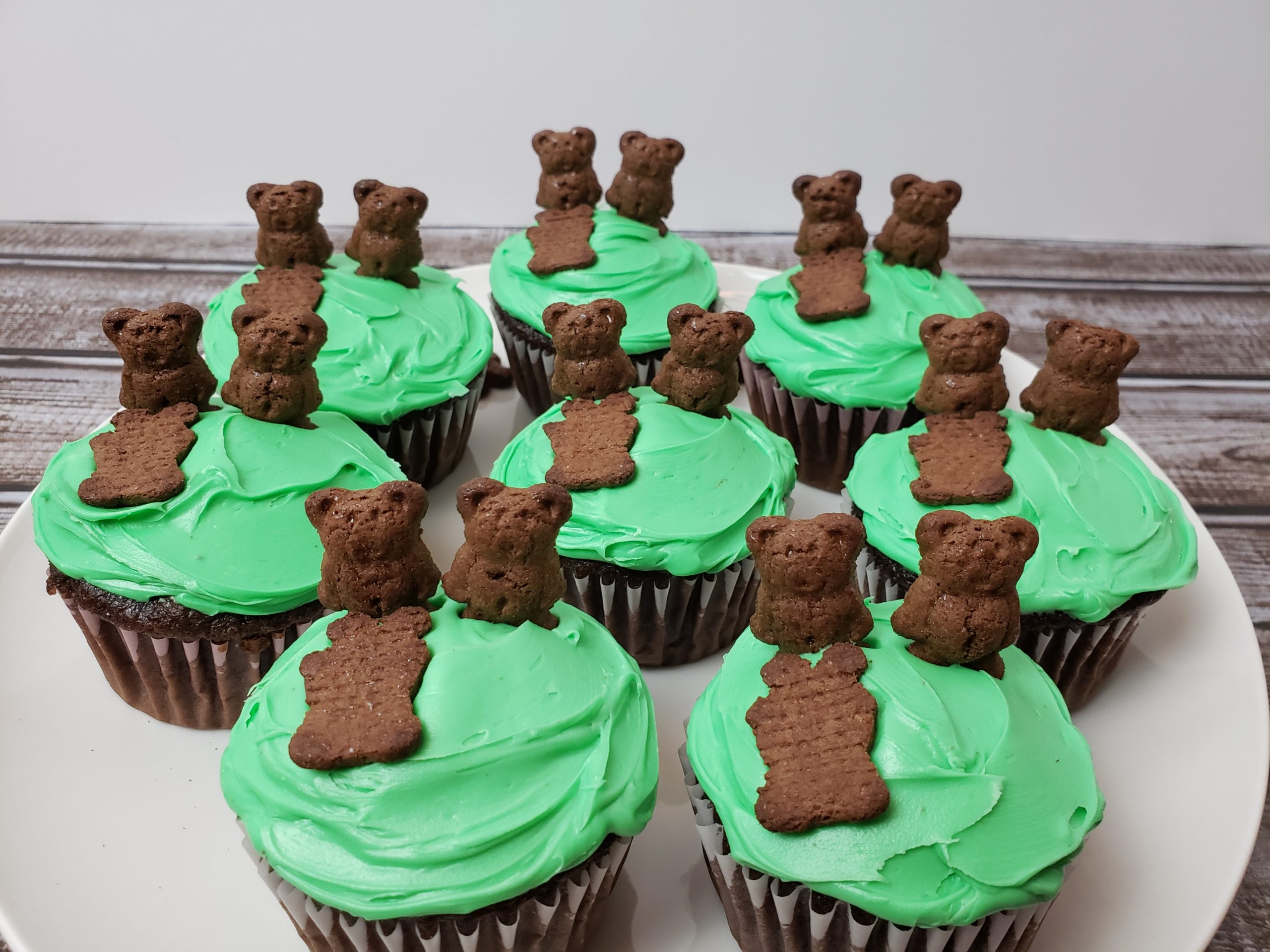 Groundhog Day Shadow Cupcakes