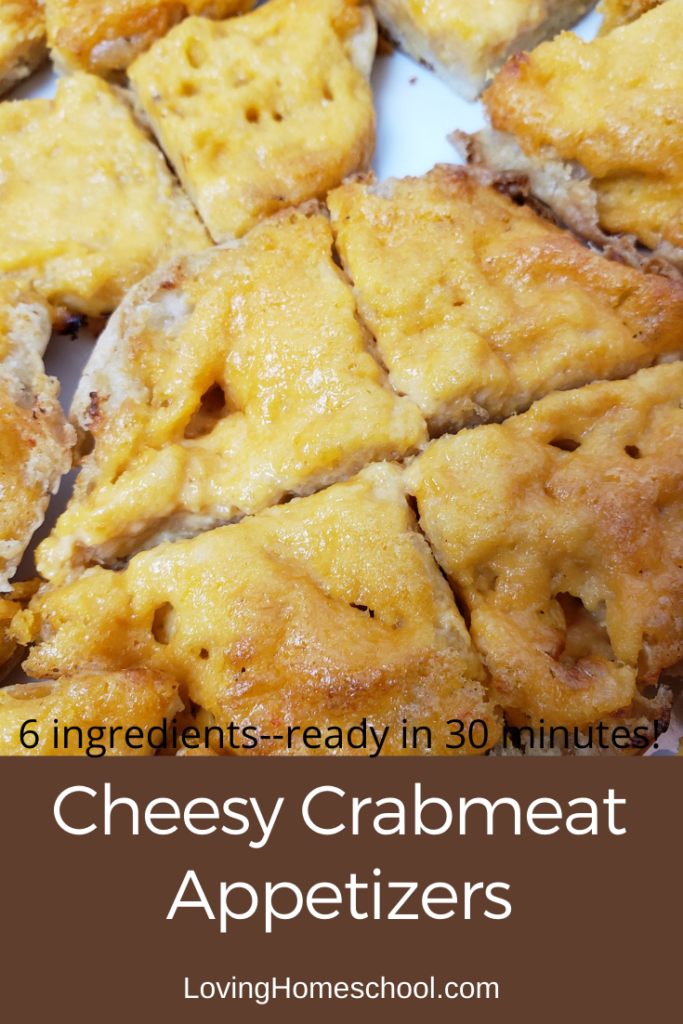 Cheesy Crabmeat Appetizers Pinterest pin