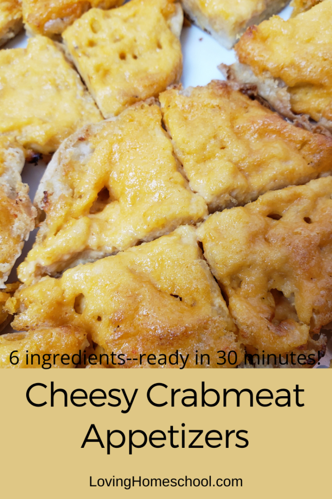 Cheesy Crabmeat Appetizers Pinterest pin