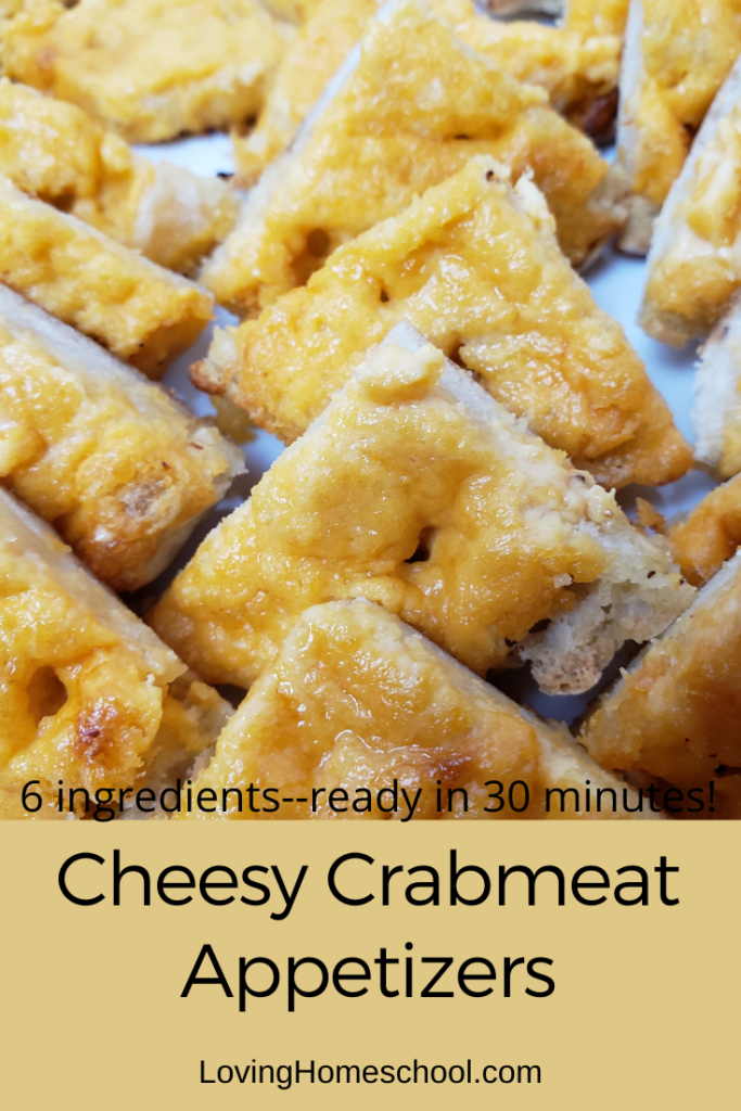 Cheesy Crabmeat Appetizers Pinterest pin