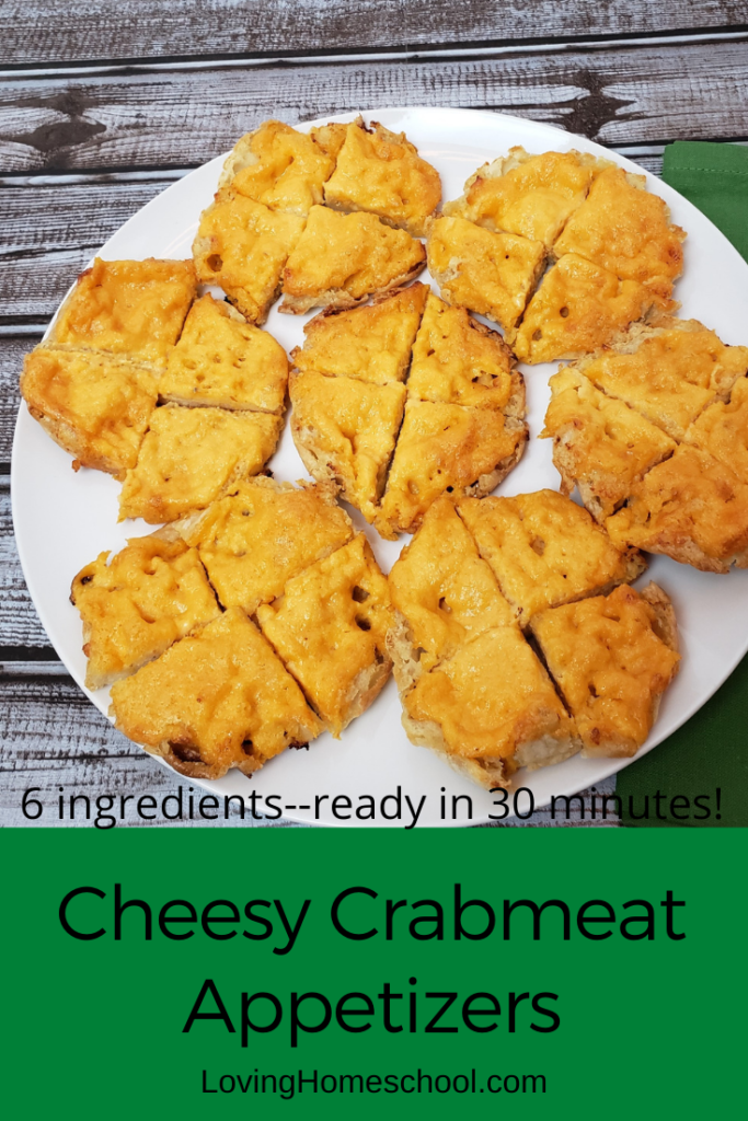 Cheesy Crabmeat Appetizers Pinterest pin