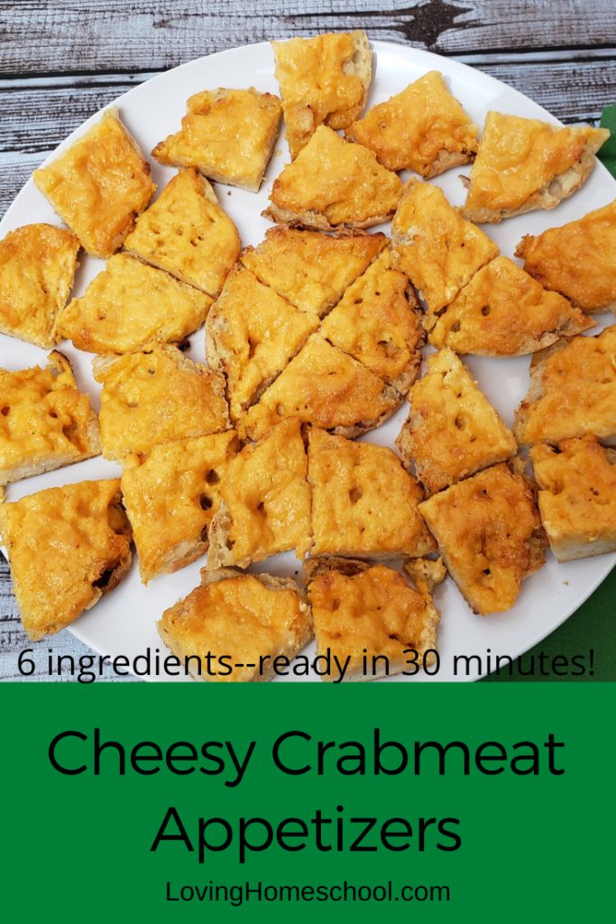 Cheesy Crabmeat Appetizers Pinterest pin