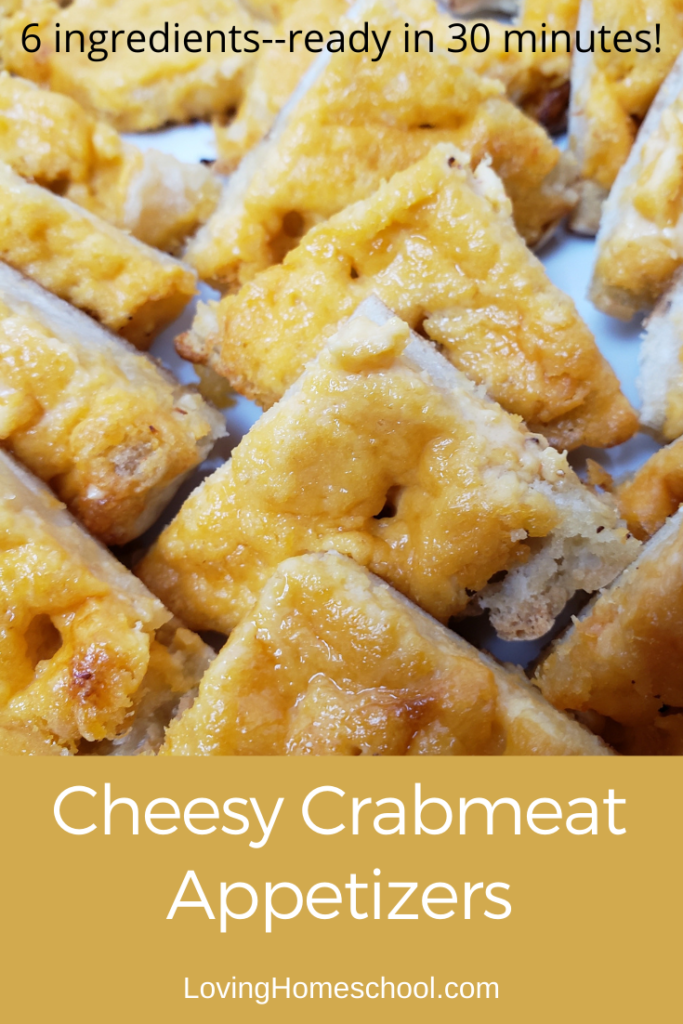 Cheesy Crabmeat Appetizers Pinterest pin