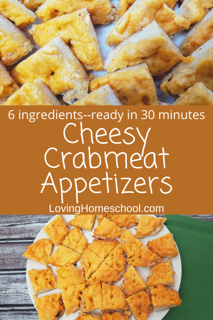 Cheesy Crabmeat Appetizers Pinterest pin