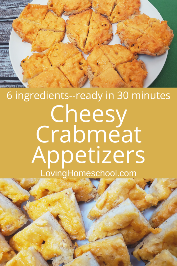 Cheesy Crabmeat Appetizers Pinterest pin