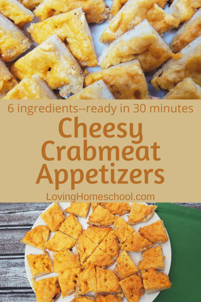 Cheesy Crabmeat Appetizers Pinterest pin