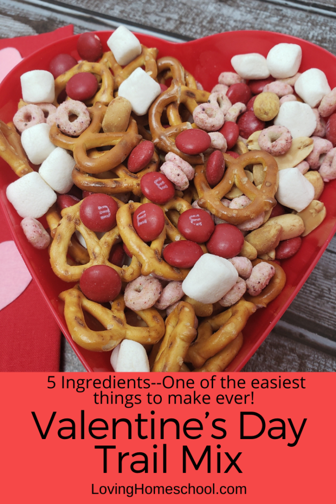 Valentine’s Day Trail Mix Pinterest Pin