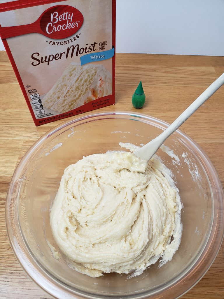 Easy St. Patrick’s Day Cookies ingredients in bowl