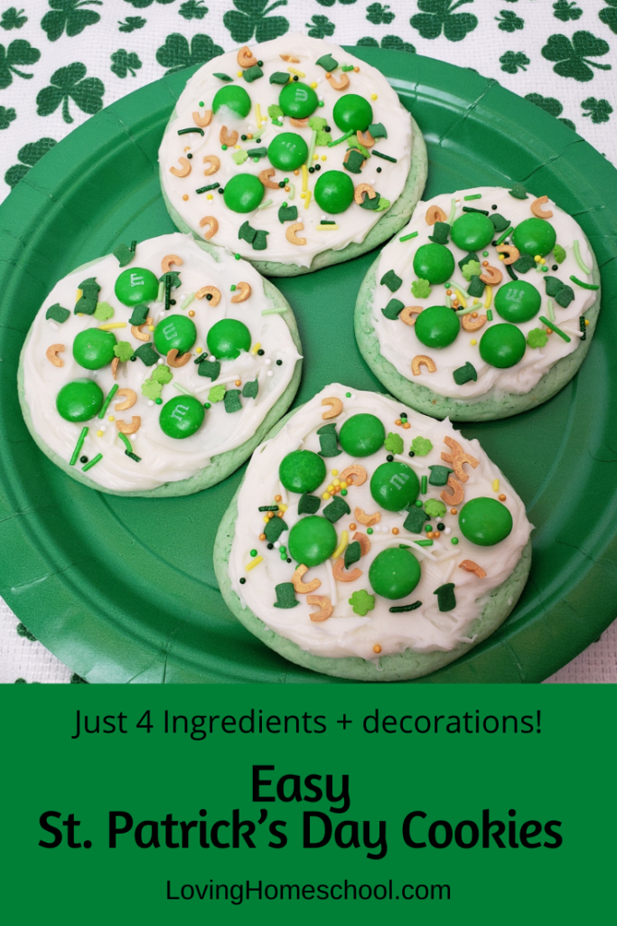 Easy St. Patrick’s Day Cookies Pinterest Pin