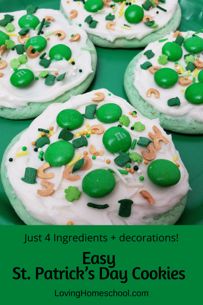 Easy St. Patrick’s Day Cookies Pinterest Pin