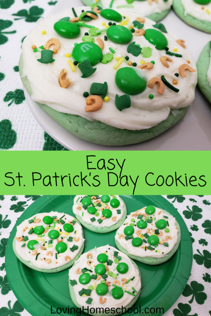 Easy St. Patrick’s Day Cookies Pinterest Pin