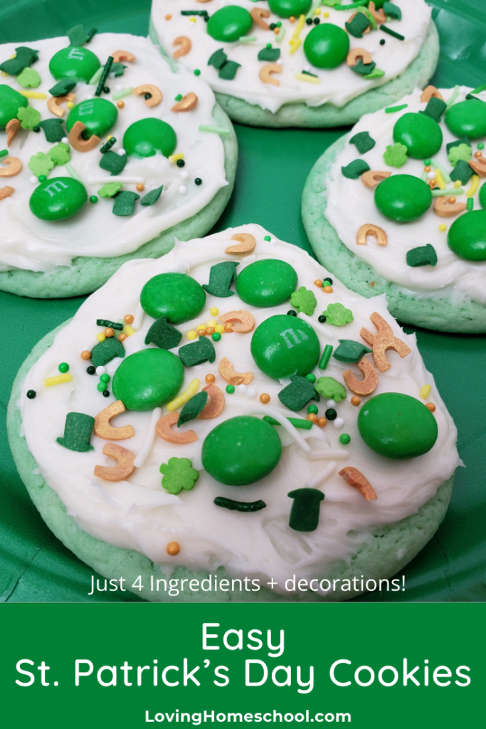 Easy St. Patrick’s Day Cookies Pinterest Pin