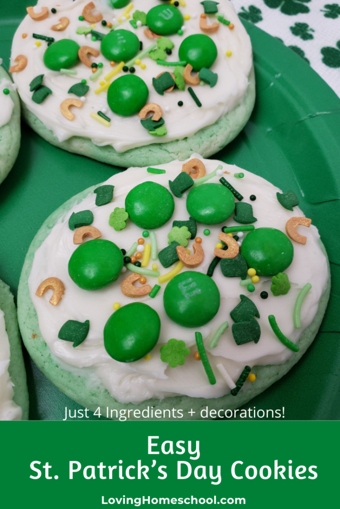 Easy St. Patrick’s Day Cookies Pinterest Pin