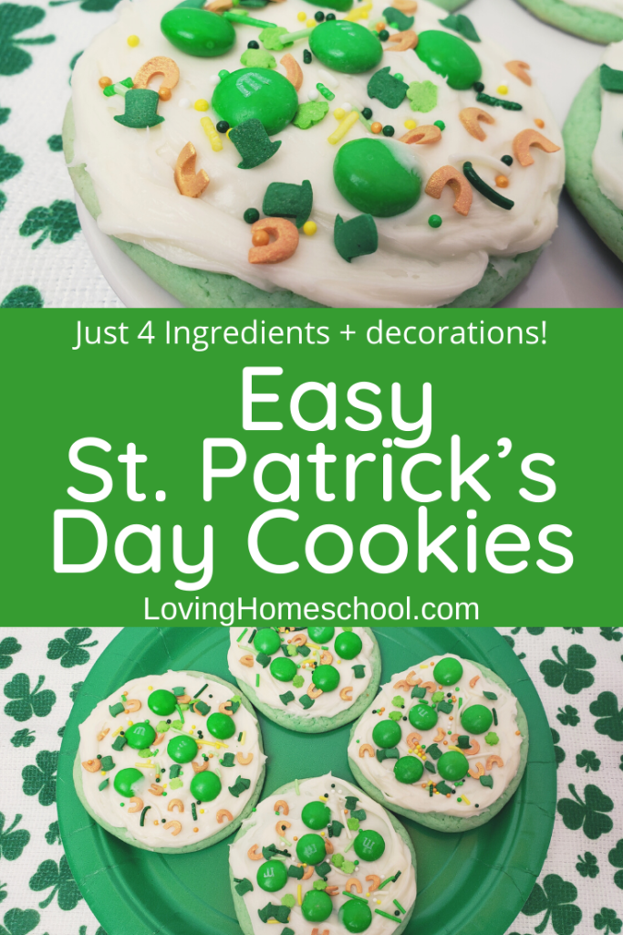 Easy St. Patrick’s Day Cookies Pinterest Pin