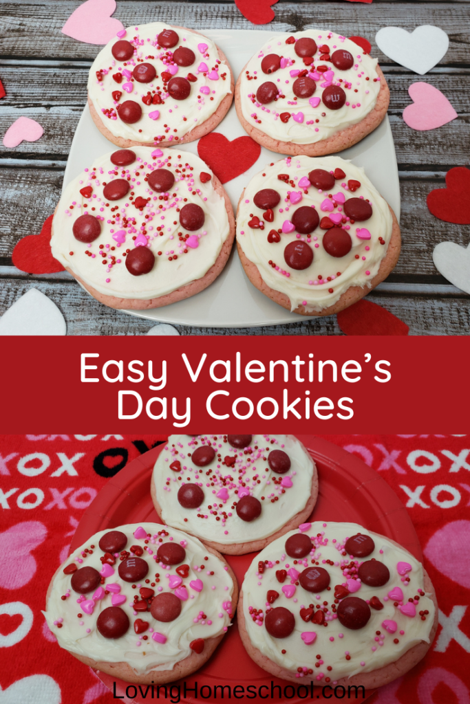 Easy Valentine’s Day Cookies Pinterest Pin