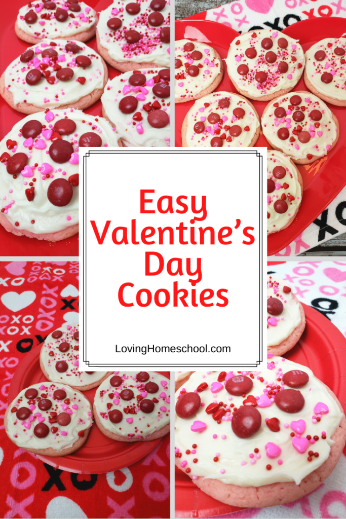 Easy Valentine’s Day Cookies Pinterest Pin