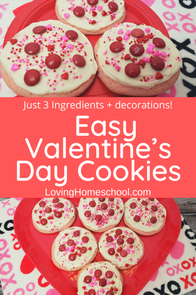 Easy Valentine’s Day Cookies Pinterest Pin