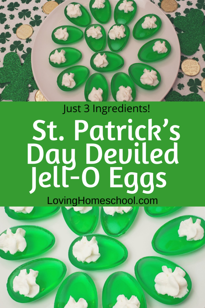 St. Patrick’s Day Deviled Jell-O Eggs Pinterest pin