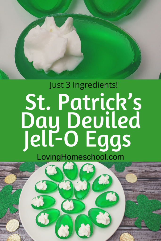 St. Patrick’s Day Deviled Jell-O Eggs Pinterest pin