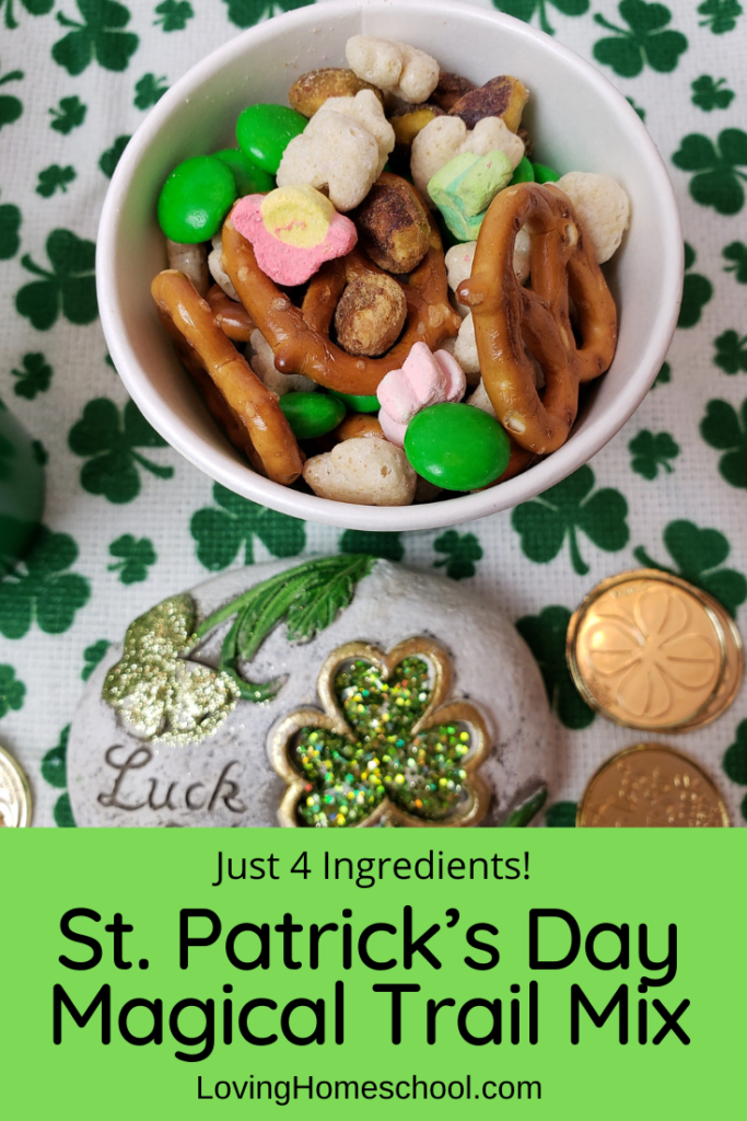 St. Patrick’s Day Magical Trail Mix Pinterest pin