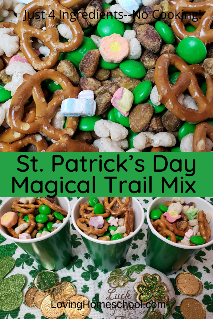 St. Patrick’s Day Magical Trail Mix Pinterest pin