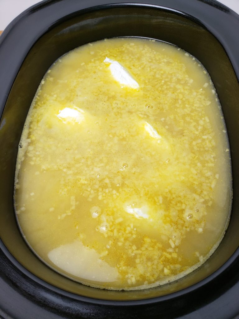 Creamy Crock Pot Potato Soup in crock pot