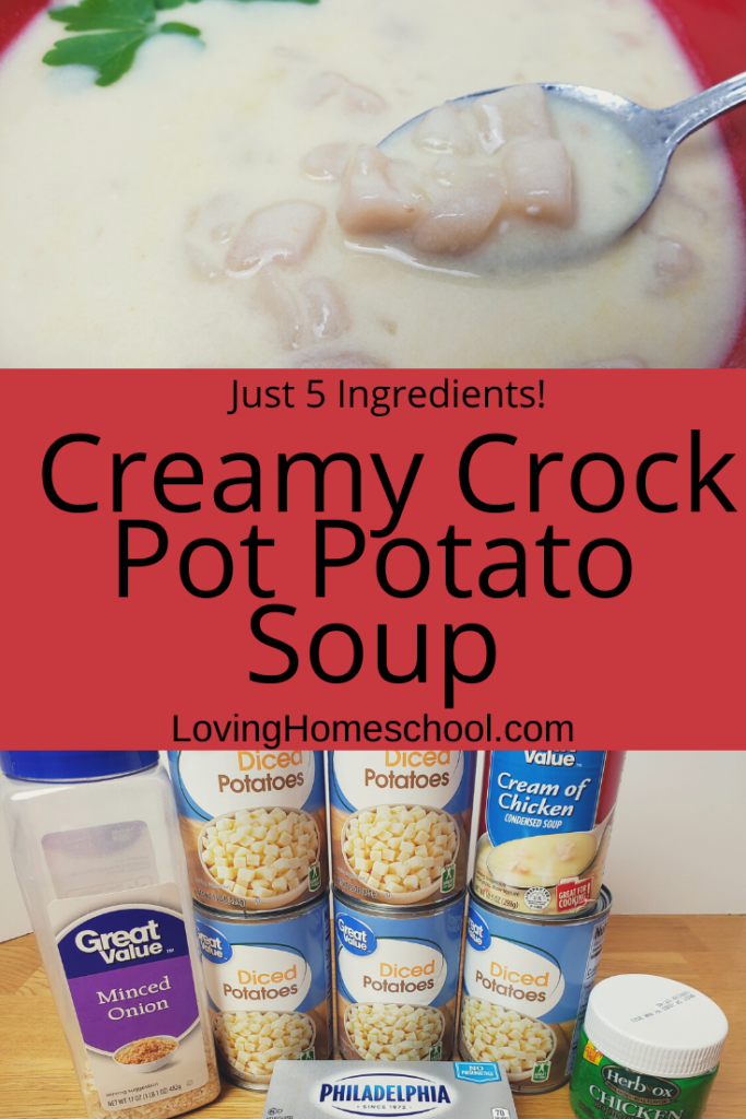 Creamy Crock Pot Potato Soup Pinterest pin