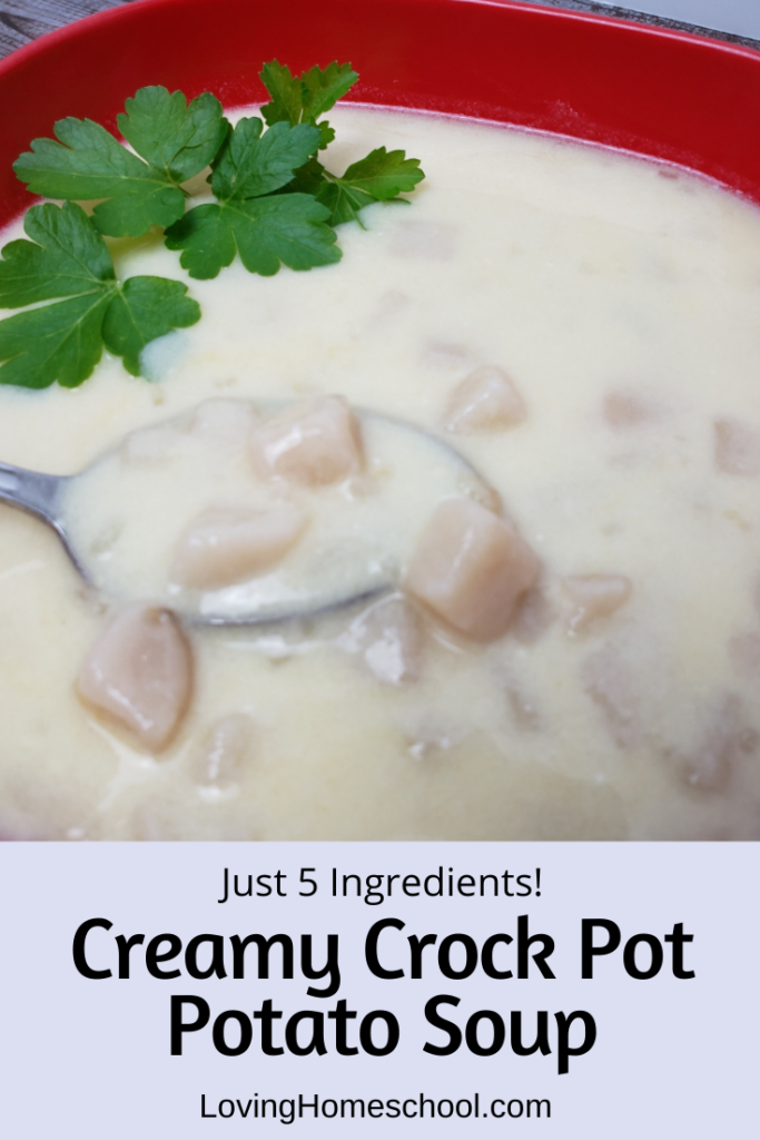 Creamy Crock Pot Potato Soup Pinterest pin