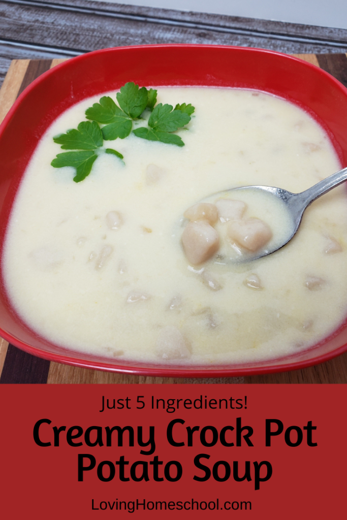 Creamy Crock Pot Potato Soup Pinterest pin