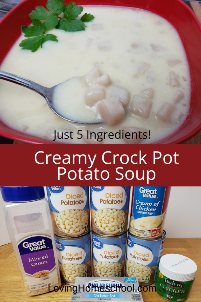 Creamy Crock Pot Potato Soup Pinterest pin