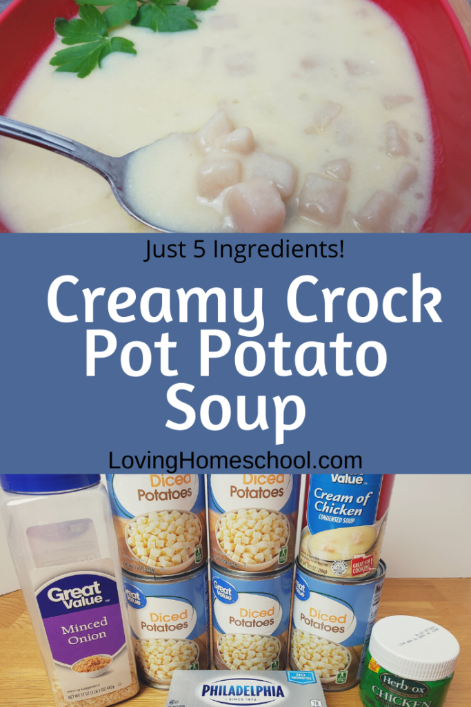 Creamy Crock Pot Potato Soup Pinterest pin