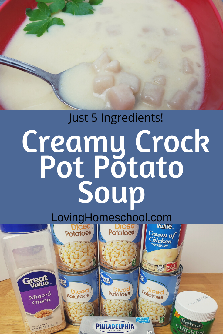 Creamy Crock Pot Potato Soup - LovingHomeschool.com