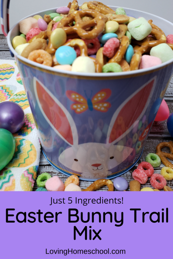 Easter Bunny Trail Mix Pinterest pin