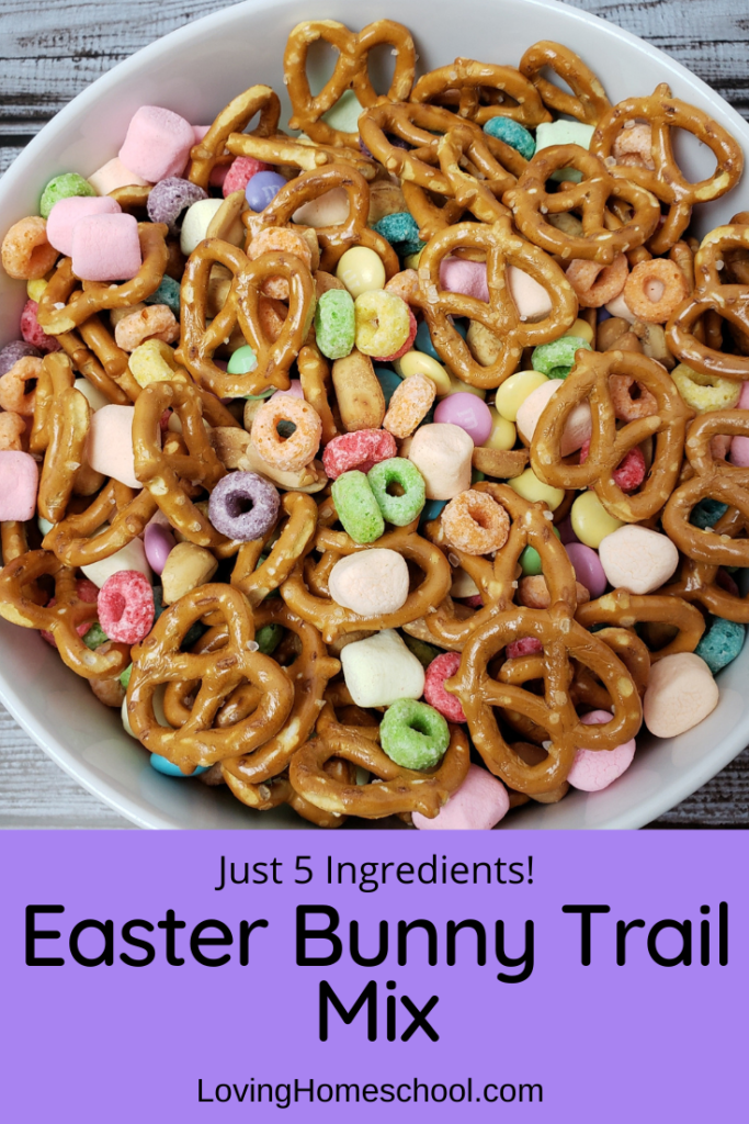 Easter Bunny Trail Mix Pinterest pin