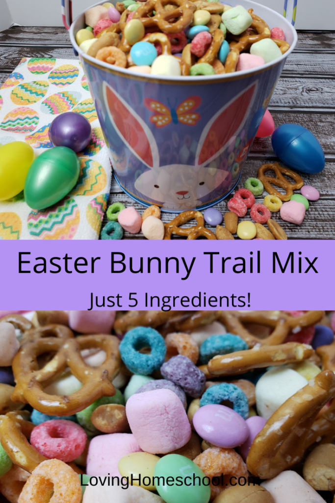 Easter Bunny Trail Mix Pinterest pin